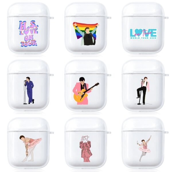 Harry Styles Case For Apple AirPods 1 2 Protective Transparent Earphone Case C