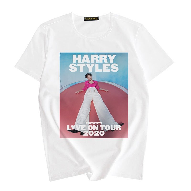 Harry Styles Hip-hop T-shirt Cartoon Graphic Tops & Tee